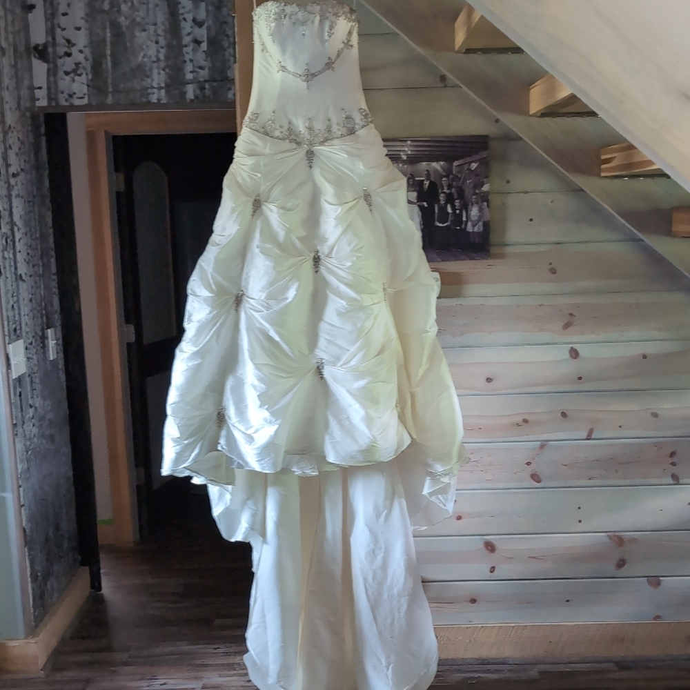 Elegant Strapless Wedding Gown
